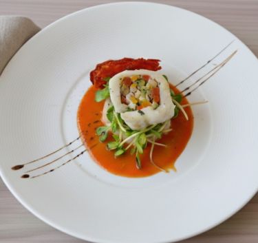 Monkfish with baby vegetables Magimix.