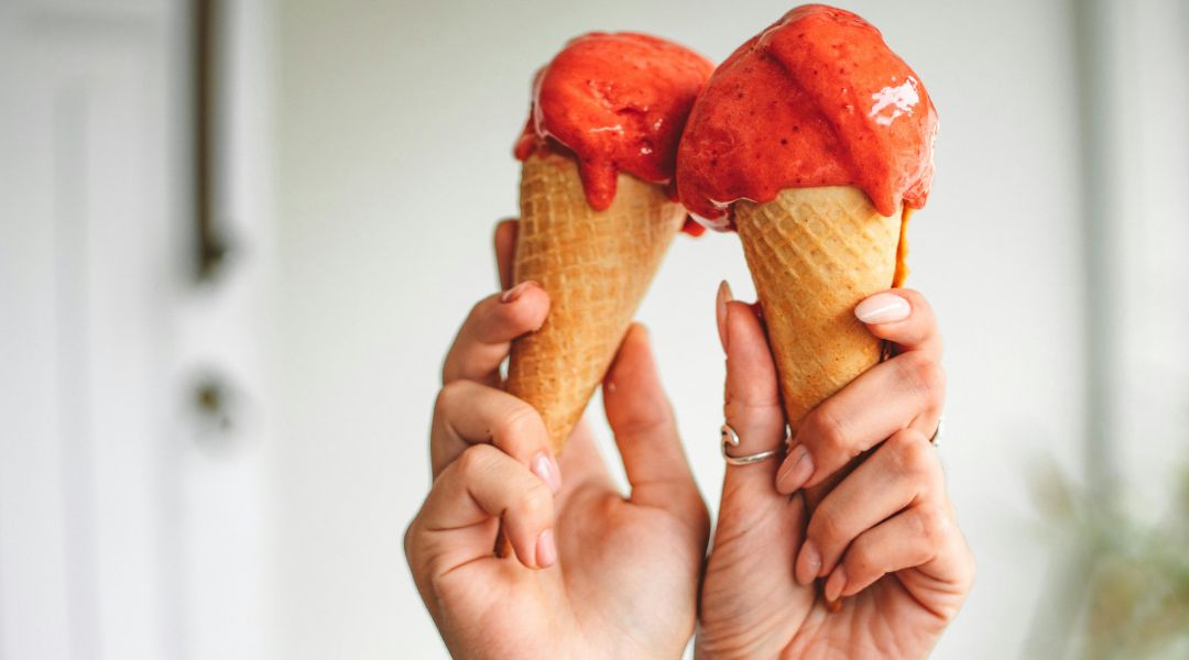 Sorbet fraises-banane