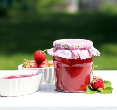 Confiture Fraise Menthe Magimix.