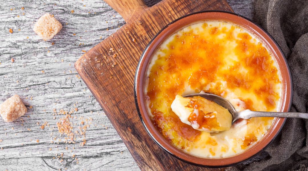 Crème brûlée sans lait sans gluten