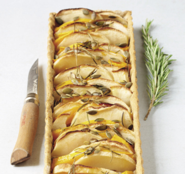 Tarte salée au potiron et à la pomme Magimix.