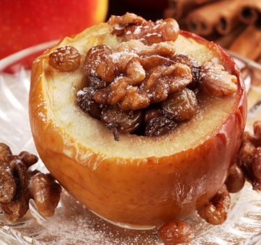 Baked Apples with Pecans and Raisin Magimix.