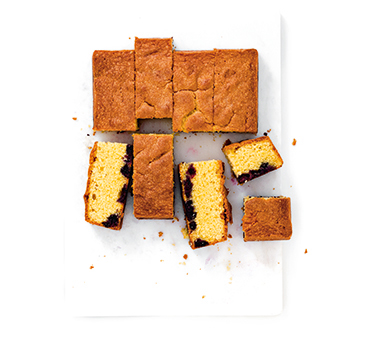 Gâteau au maïs & aux myrtilles Magimix.