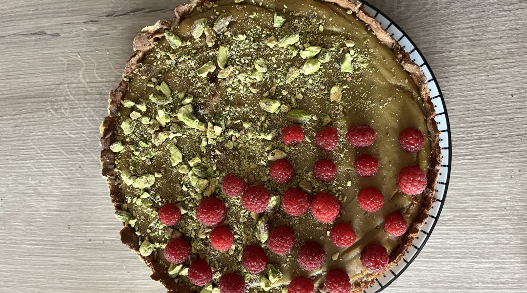 Flan pâtissier à la pistache