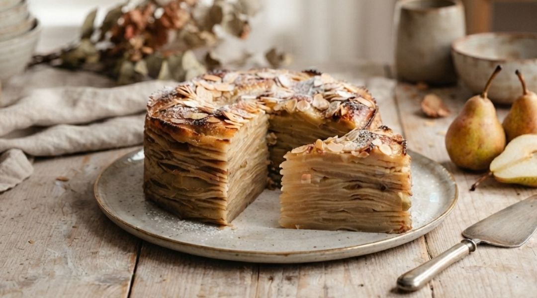 Gâteau invisible aux poires