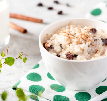 Riz au lait cannelle et raisins Magimix.