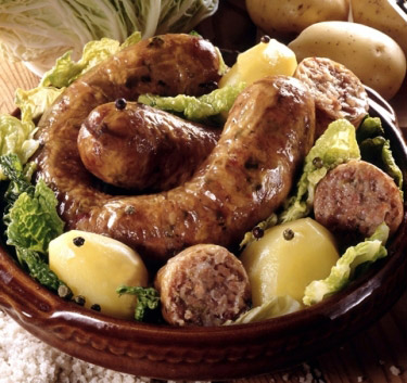 Saucisse de Morteau et cervelle de canuts Magimix.