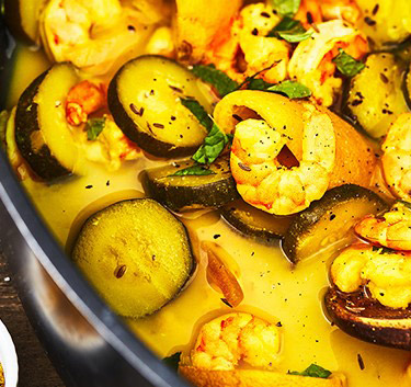 Tajine de crevettes Magimix.