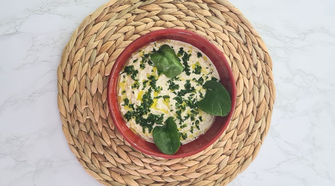 Crème d'olives vertes et ricotta