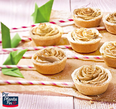 Cupcakes roses aux pommes Magimix.