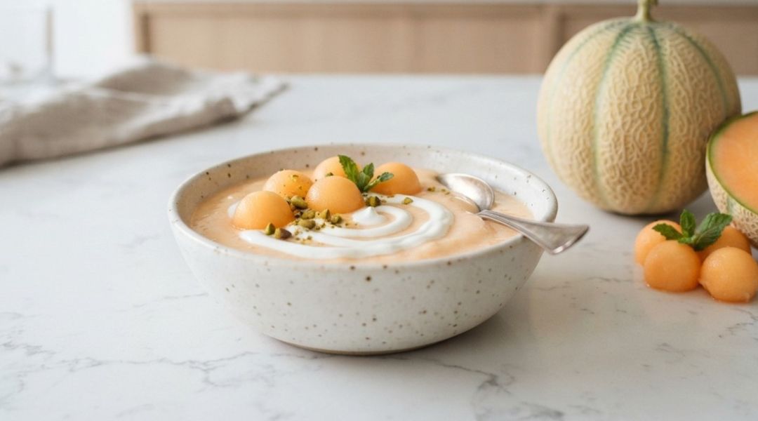 Crème de melon et yaourt grec