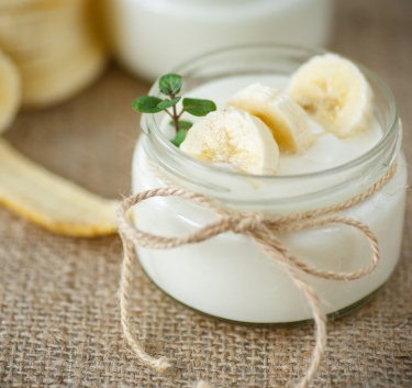 Yaourts banane-gingembre Magimix.