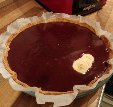 Tarte Chocolat Banane Magimix.