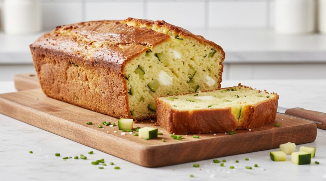 Cake aux courgettes et chèvre frais