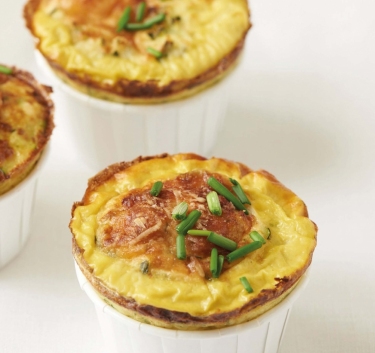 Mini frittatas courgette et chèvre Magimix.