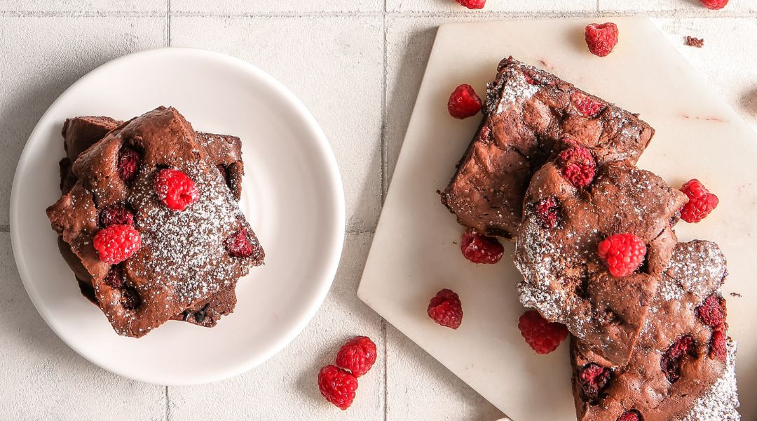 Moelleux chocolat-framboises