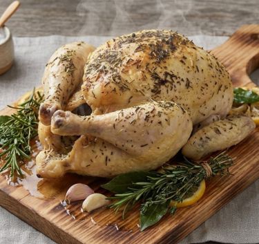 Steamed chicken with herbs Magimix.
