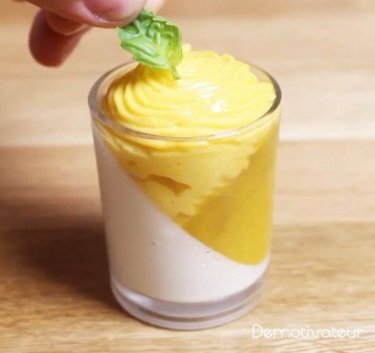 Panna Cotta revisitée Vanille-Mangue Magimix.