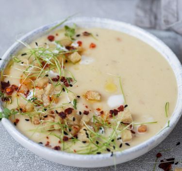 Velouté de légumes et truffes Magimix.