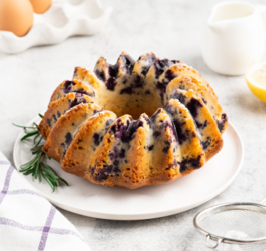 Cake citron myrtilles et ricotta Magimix.