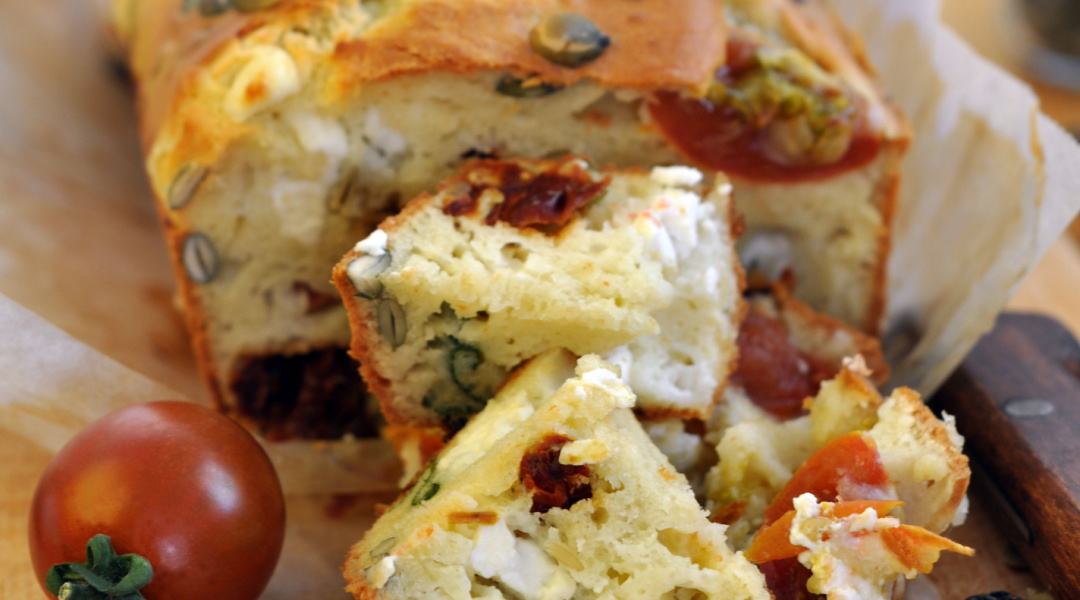 Cake feta et tomates séchées