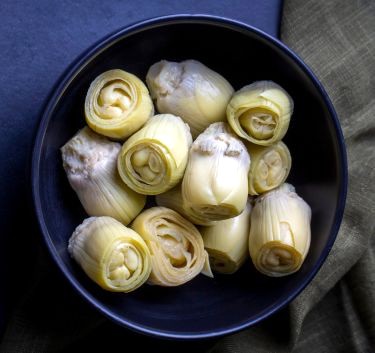Artichauts et dip à l'œuf Magimix.