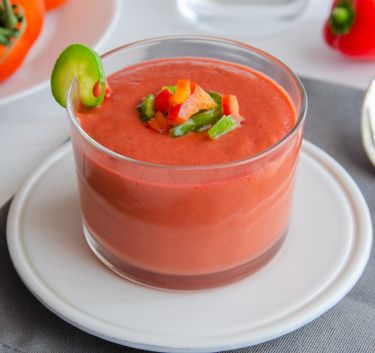 Gaspacho rose Magimix.
