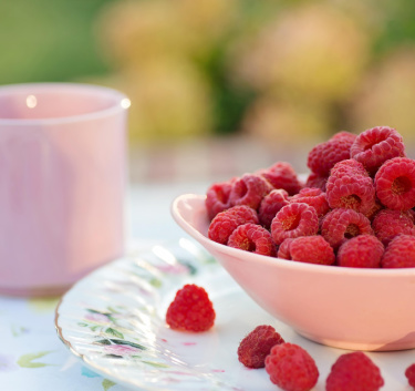 Crème pâtissière à la framboise Magimix.
