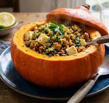 Steamed Pumpkin with Greek Chicken Magimix.