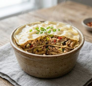 Dumpling Lasagna Magimix.