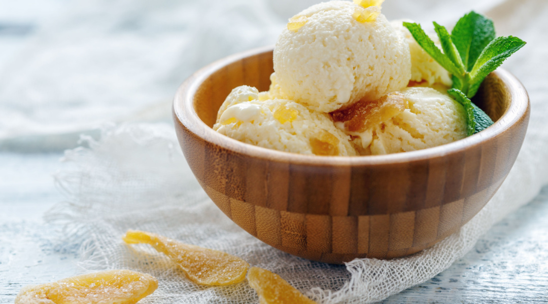 Glace au gingembre